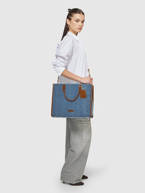 Denice Denim Tote Bag